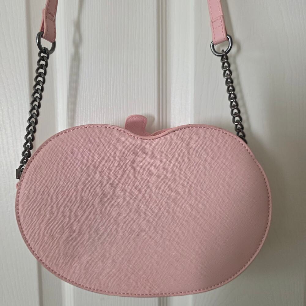 Fine By Me Pink Jack O Lantern Pumpkin with Bow Crossbody - Picture 3 of 7